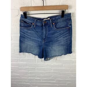 Madewell Women's High-Rise Denim Short Cotton Outdoor Stretch Size 30